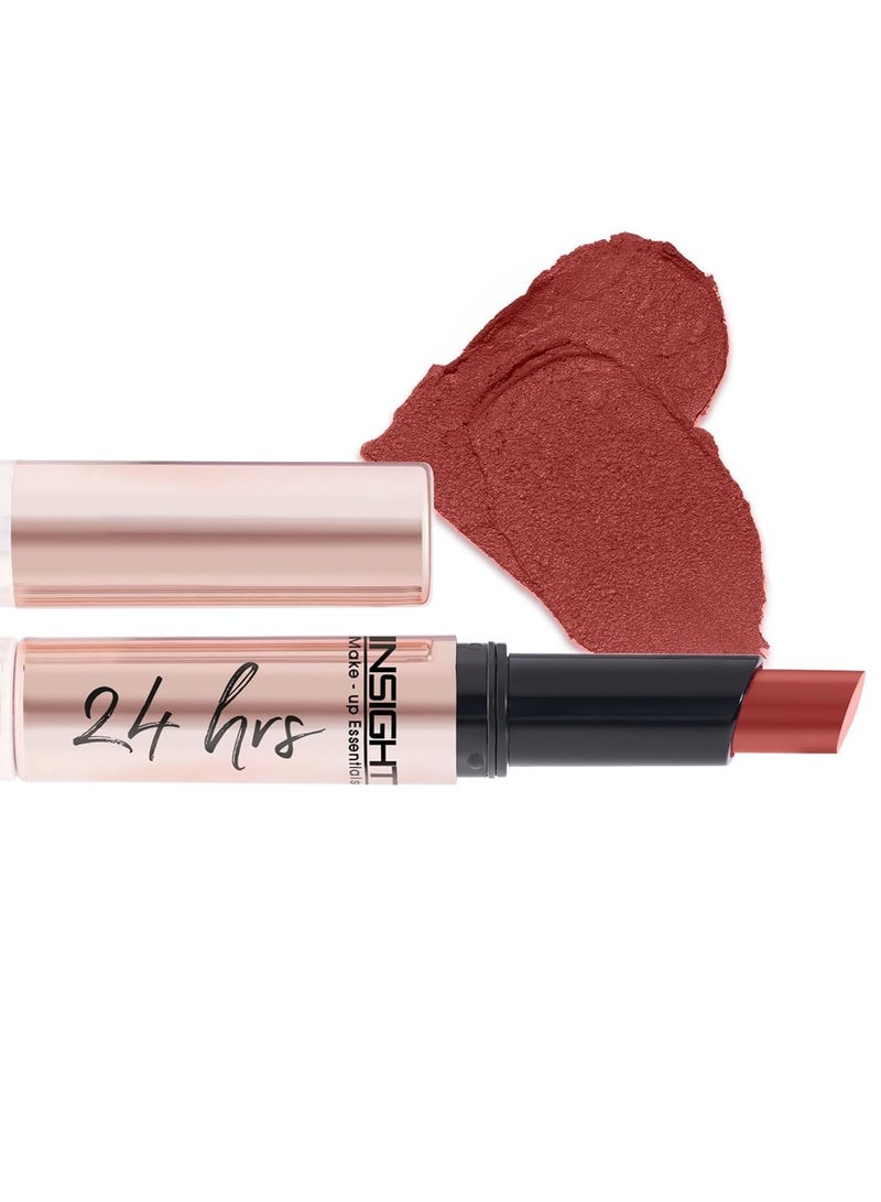INSIGHT 24 Hrs Non-Transfer Matte Lipstick | Lightweight, Highly Pigmented, Long Wear | Kiss Proof & Smudge Proof | With Vitamin E & Jojoba Oil | Vegan, Toxin Free | Shade - 06 Send Nudes (3g) - Image 4